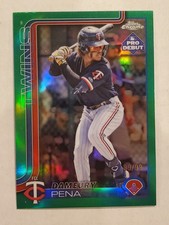 DAMEURY PENA 2025 Topps Pro Debut GREEN CHROME REFRACTOR #d 89/99 Twins