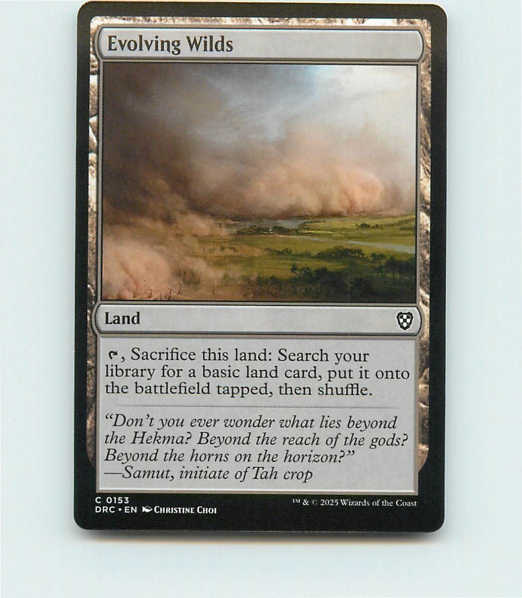 Evolving Wilds (0153)  MTG Commander: Aetherdrift (DRC)