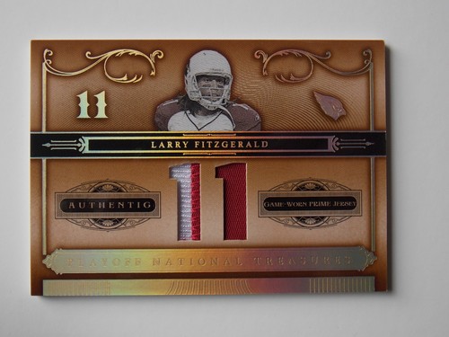 2006 Larry Fitzgerald Playoff National Treasures Authentic Game Used Jersey 3/11