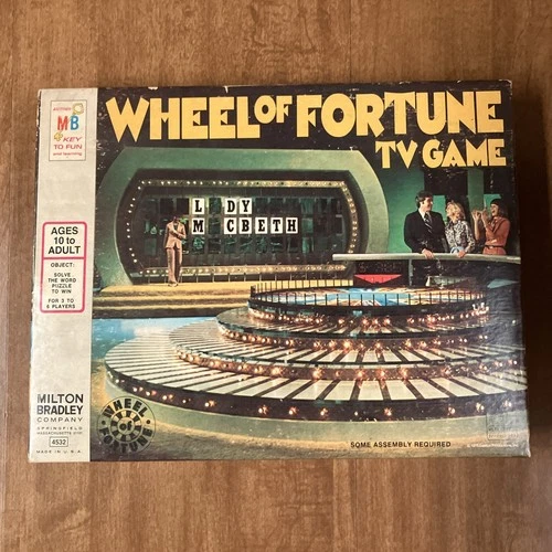 Vintage Milton Bradley Wheel Of Fortune Game 1975
