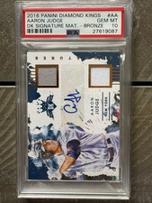 2016 Panini Diamond Kings Signatures Aaron Judge #DKS-AA Bronze /99 PSA 10 POP 1