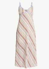 NWT No Boundaries Striped Cami Maxi Dress Womens Large 12-14 Multicolor