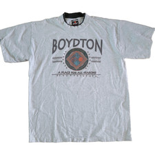 Signal Sport Ringer Tee Size XL Grey Single Stich 90s Made in USA
