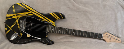EVH Style Electric Guitar-Hand Built/ Hand wound P/U/ Video/ Screams