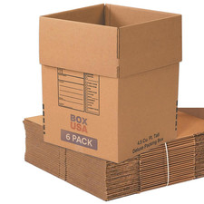 Moving Boxes Large Heavy Duty 18X18X24 6-Pack Corrugated Cardboard Box for Shi
