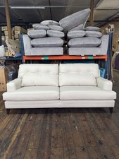 G Plan Vintage Seventy Two Large 4 Seater Leather Sofa, Cambridge Chalk - £2949