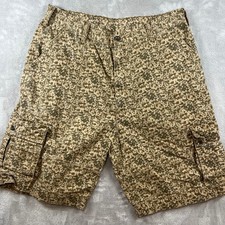 Levi Cargo Shorts Mens 36 Digital Camo Khaki Green Cotton Gorp Utility Army