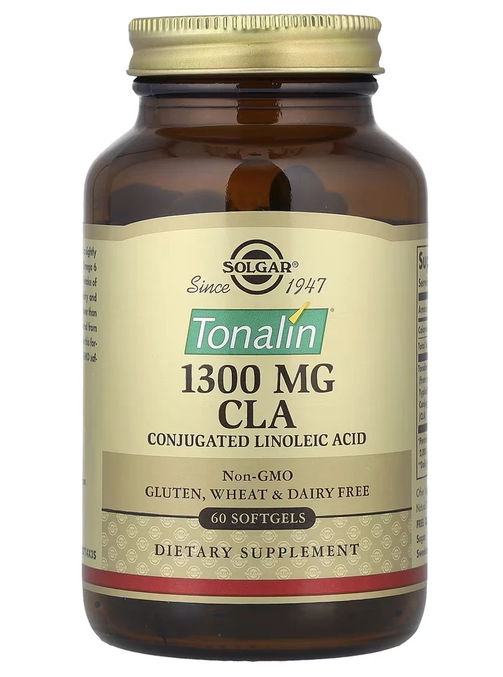 Solgar TONALIN 1300mg CLA - 60 Kapseln CONJUGATED LINOLEIC ACID - Bild 1 von 1