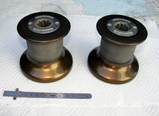 PAIR Barlow No 16 HD SAILBOAT WINCHES 24 Photos Interesting Finish GEMS L@@K
