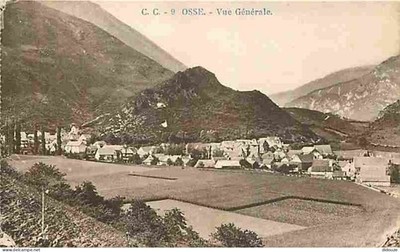 Old postcard - 64 - bone - general view - new card - postcard - see Sca