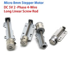 DC 5V 2-Phase 4-Wire Micro 8mm Stepping Stepper Motor long Linear Screw Rod DIY