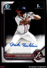 2022 Bowman Chrome Draft Autographs #CDADBN Drake Baldwin 1st Rookie AUTO