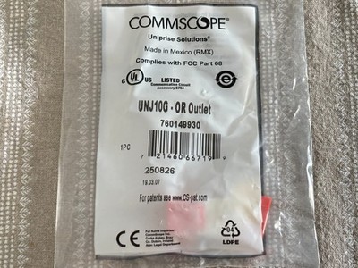 25 NEW Commscope Uniprise UNJ10G-OR Outlet RJ45 Modular Jacks 760149930