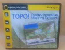 National Geographic Topo! Outdoor Recreation Mapping Software Washington