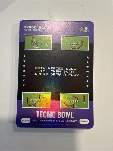 2026 Bo Jackson Battle Arena Tecmo Bowl 1st Edition Trade Blows #BPL17 Foil🔥