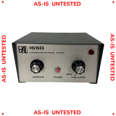 Vintage Hal Communications 1550 Continuous Wave Keyer Morse Code As-Is ...