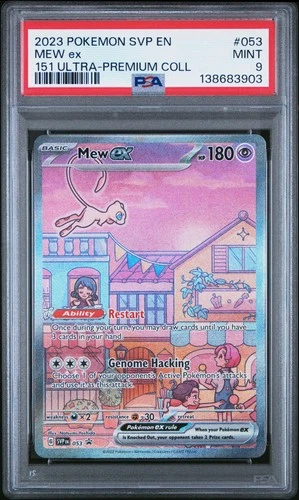 2023 POKEMON SVP EN-SV PROMO 151 ULTRA-PREMIUM COLLECTION #053 MEW EX PSA 9