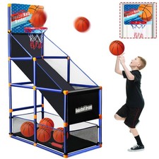 Arcade Basketball Game Set for Kids, Boy Toys Basketball Hoop with 4-5 Balls for