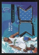 2004 SPX BARON DAVIS WM-BD MINT WINNING MATERIALS BASKETBALL NEW ORLEANS HORNETS