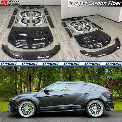 For Kits Lamborghini Urus 2018-22 Forged/Carbon Fiber Side Skirts Front Rear Lip