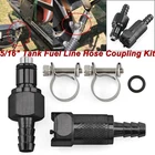 5/16" Gas Tank Fuel Line Hose Quick Disconnect Coupling Fitting Kit For Harley
