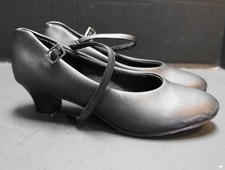 Bloch Broadway Lo Character Shoes Black Size 7.5 A Used