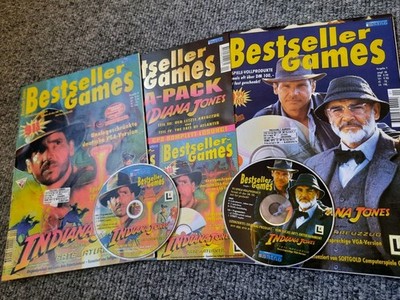Bestseller Games ''Indiana Jones'' Mega Pack Ausgabe Nr. 1 und 4 , mit beiden CD's