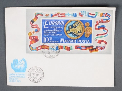 MayfairStamps Hungary FDC 1975 Europa Souvenir Sheet Helsinki First Day Cover aa