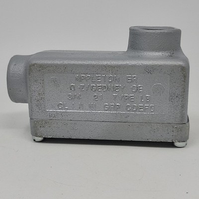 APPLETON Electric Conduit Outlet LB Body Iron Sz 3/4'' Explosion Proof ERLB75 