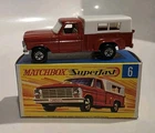 Vintage Lesney Matchbox - #6 Ford Pick-Up Base Chrome Grill Great Box