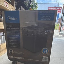 Midea Cube MAD50PS1QGR 50 pt/day Dehumidifier w Pump Smart Wi-Fi Alexa Black