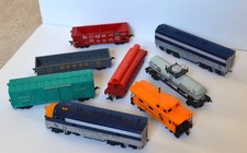 TYCO Lot of 8 Vintage HO model trains, mid 70s, used, good condition