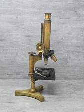 Antique signed R&J Beck Microscope C 1890 Brass