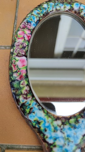 Vintage Miroir Émaillée