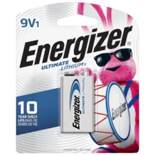 Energizer Advanced Ultimate Lithium 9 V 750 Ah Battery 10 Year Shelf Life 1 pk