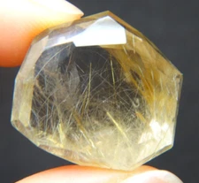 IP-2 Rutilated Quartz 52.98ct 24x22x15mm golden needles free form