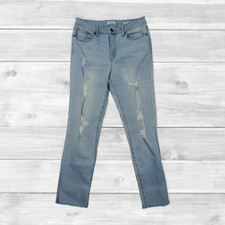 Sofia Jeans By Sofia Vergara Veronica Straight Distressed Jeans Size 10