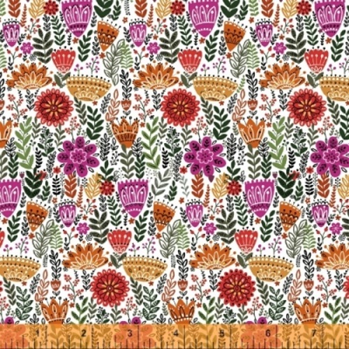 Windham Wild Field by Dinara Mirtalipora 40248 X Firn Floral Cotton Fabric - Picture 1 of 1