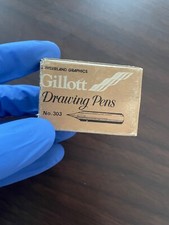 Gilott 303 - Drawing Pen Nibs - Good Condition Fountain Pen Nibs Vintage X2