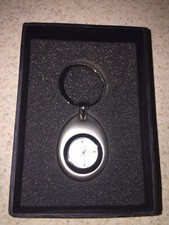 Keychain Pocket Watch Teardrop Style New In Box Needs Battery NEW