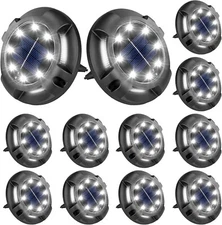 12 LED Solar Garden Lights Outdoor Waterproof Landscape LED Lights Pathway Yard