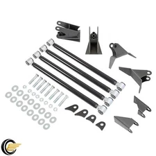 Triangulated 4-Link Bar Rear Suspension Kit Weld On with Brackets 3" Axle