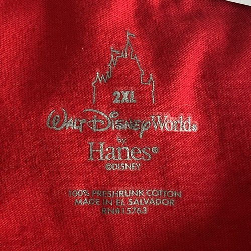 Walt Disney World size 2XL Red Celebrate Everyday Short Sleeve T-shirt NWT - Picture 7 of 7