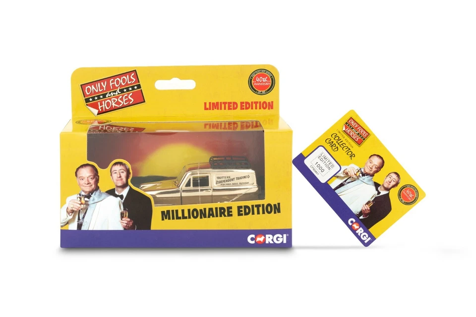 Only Fools and Horses Corgi Limited Edition Gold Millionaire Trotter Van Reliant - Image 3 of 4