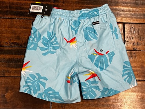 Quiksilver TROPICAL PARADISE BIRD BLUE SWIM SHORTS~Boardshorts*Bathing Suit*M/12 - Picture 12 of 16