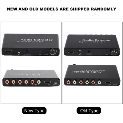 4K 3D 5.1 Channel Audio Extractor Converter 100-240V EU Plug LJ