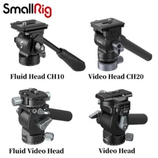 SmallRig Camera Tripod Head Video Fluid Head with Arca-Swiss Quick Release Plate