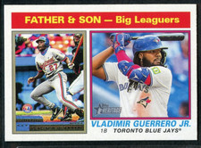 2025 Topps Heritage Baseball - #69 - Vlad & Vlad Jr. Guerrero - Father & Son