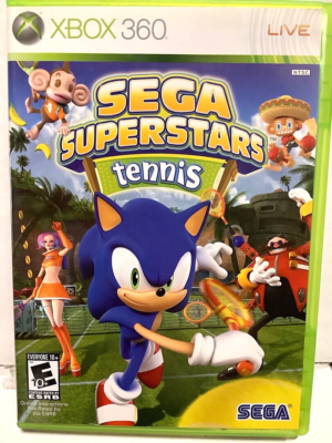 Sega Superstars Tennis Microsoft Xbox 360 Video Game sonic