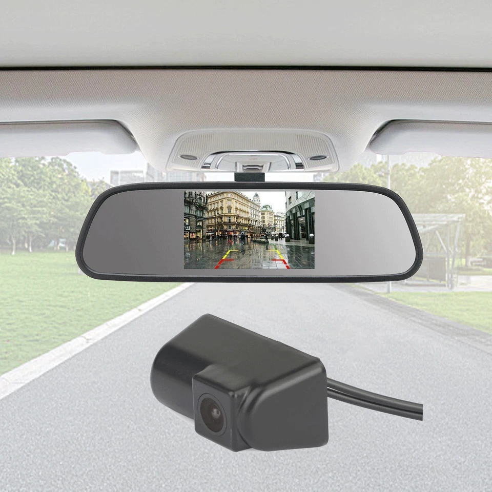 4.3" Screen Mirror Rear Monitor Reversing Backup Camera For Ford Transit Connect - Image 2 of 4